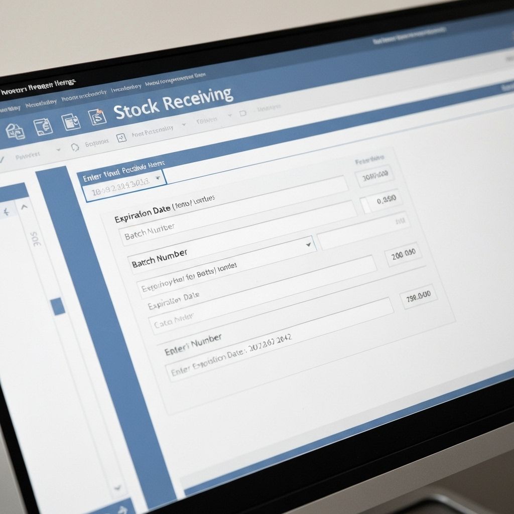 Receive Stock with Expiry